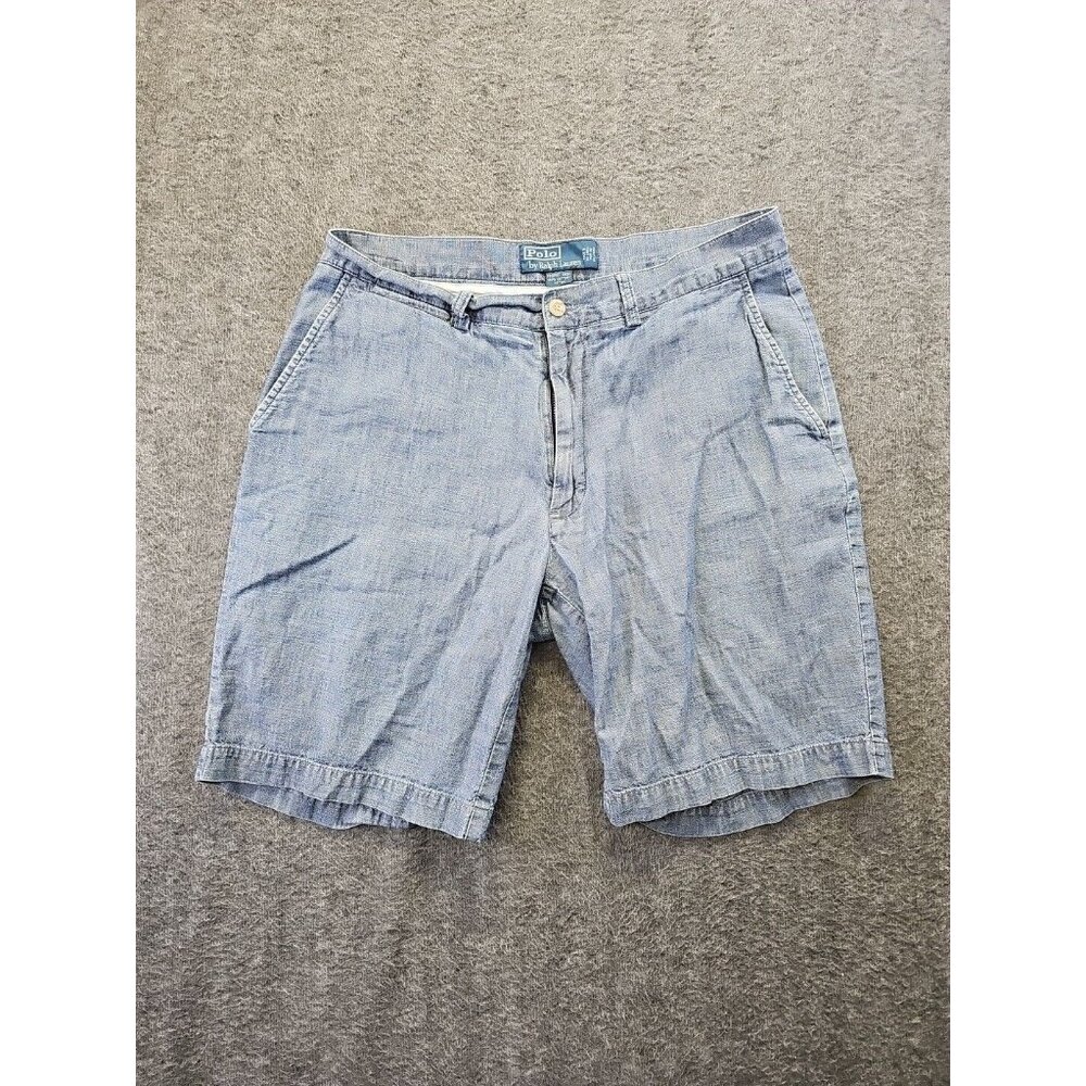 Polo Ralph Lauren Shorts Mens 32 Blue Prospect Chino 100% Cotton Golf Casual